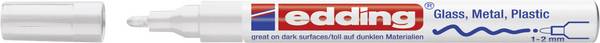Edding 751 4-751-9-049 popisovač na laky  bílá 1 mm, 2 mm