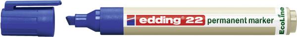 Edding edding 22 permanent marker EcoLine 4-22003 permanentní popisovač  modrá Vodotěsné: Ano