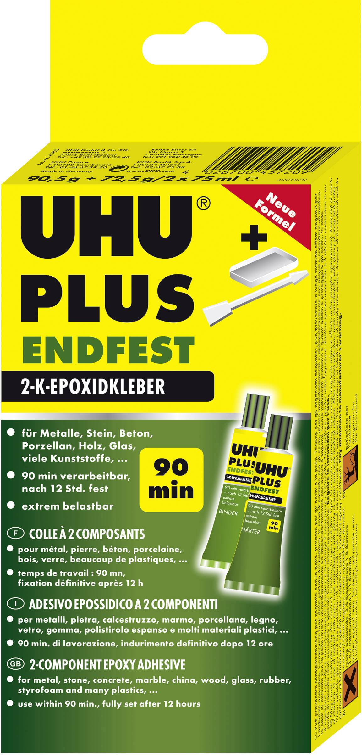 UHU ENDFEST dvousložkové lepidlo 45720.9 163 g