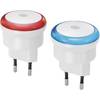 Sada nočních LED světel Renkforce Ruenda EMN100X2, 0, 8 W, červená a modrá