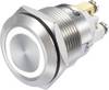 TRU COMPONENTS GQ19F-10E/W/12V/S, 1273006 tlačítkový spínač, 19 mm, 48 V/DC, 3 A, 1 ks