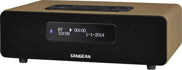 Sangean DDR-36 BT DDR-36 stolní rádio, DAB+, FM, AUX, Bluetooth, hnědá