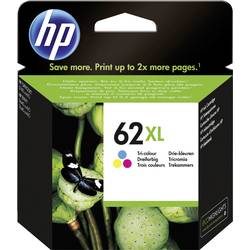 HP Inkoustová kazeta 62XL originál azurová, purppurová, žlutá C2P07AE