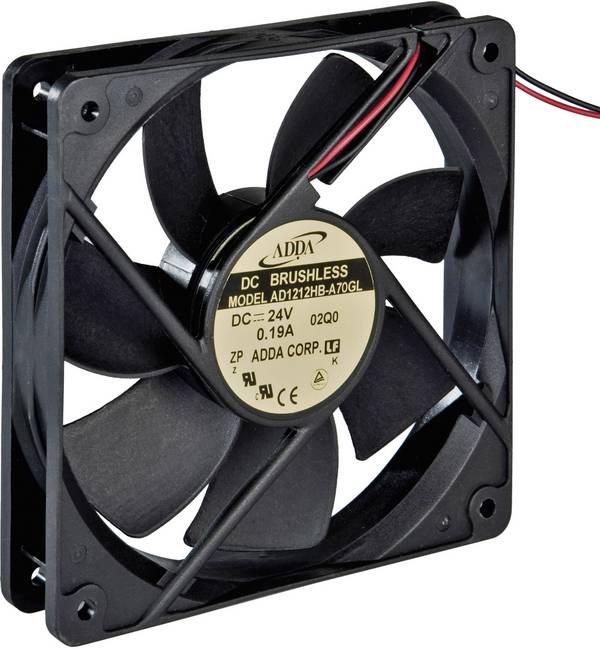 axiální ventilátor ADDA AD1212HB-A70GL 771232300, 12 V/DC, 120 x 120 x 25