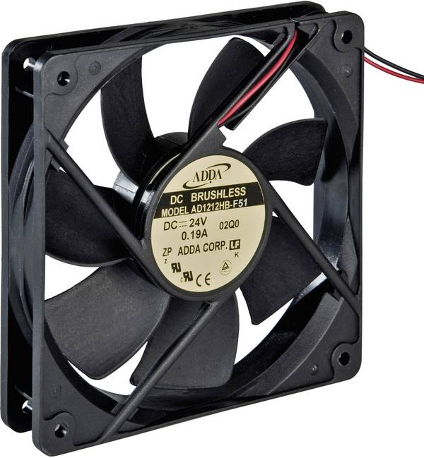 axiální ventilátor ADDA AD1212HB-F51 771252300, 12 V/DC, 120 x 120 x 38