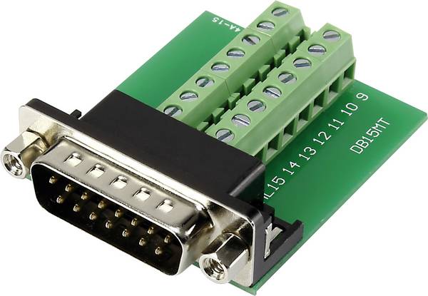 TRU COMPONENTS DSUB15M-16TB-2 1282790 D-SUB zástrčka 90 ° Pólů: 15 šroubovací 1 ks