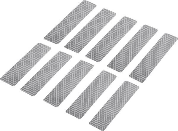 TOOLCRAFT RTS25/100-SV 1564163 Adhesive strips RTS stříbrná (d x š) 100 mm x 25 mm 10 ks