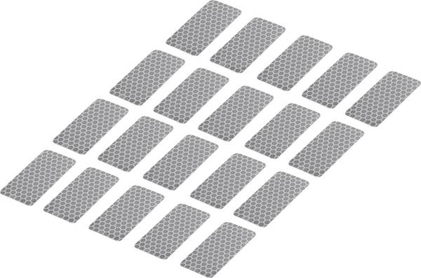 TOOLCRAFT RTS25/50-SV 1563940 Adhesive strips RTS stříbrná (d x š) 50 mm x 25 mm 20 ks