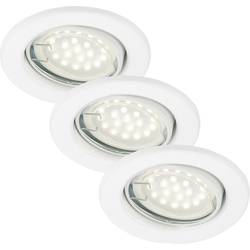 Vestavné svítidlo - LED Briloner 7208-036 GU10, 9 W, sada 3 ks, bílá