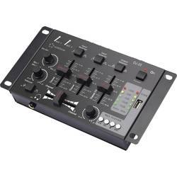 DJ mixážní pult Renkforce DJ20, 2kanálové stereo, USB vstup