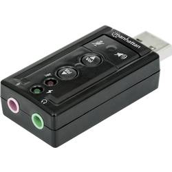 7.1 externí zvuková karta Manhattan Hi-Speed 3-D Sound Adapter externí konektor na sluchátka