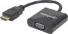 Manhattan 151467 HDMI / VGA adaptér [1x HDMI zástrčka - 1x VGA zásuvka] černá 0.26 m