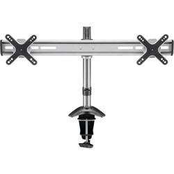 Stolový držiak monitoru Goobay 69296, 33,0 cm (13") - 58,4 cm (23"), čierna, strieborná