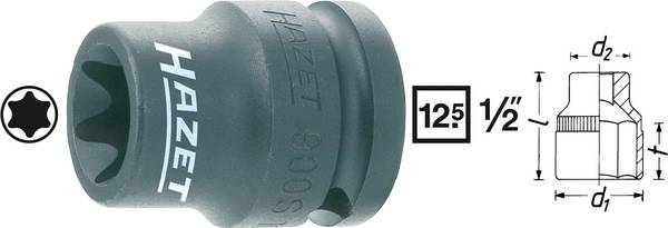 Hazet 900S-E24 rázový nástrčný klíč, 1/2", 900S-E24