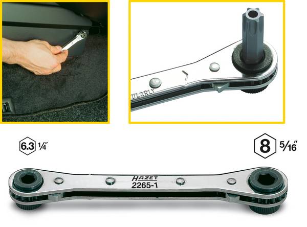 Hazet 2265-1 2265-1 bitová ráčna 1/4" (6,3 mm), 5/16" 140 mm