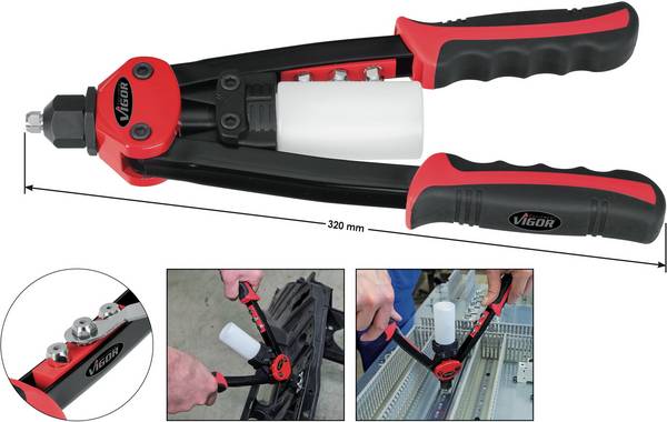 Vigor V2788 nýtovací kleště 320 mm 1 ks