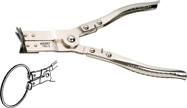 Hazet 790-3 kleště na pístové kroužky  220 mm 1 ks