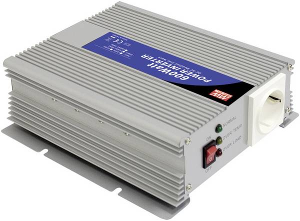 MEAN WELL měnič napětí A301-600-F3, 600 W, 12 V/DC -> 230 V