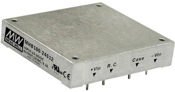 MEAN WELL MHB100-24S12 DC/DC měnič napětí  12 V  99.6 W Počet výstupů: 1 x Obsah 1 ks