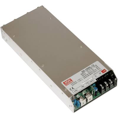 Obdélníkové elektronické zařízení s kovovým tělem, několika přípojkami a štítkem s technickými specifikacemi nahoře.