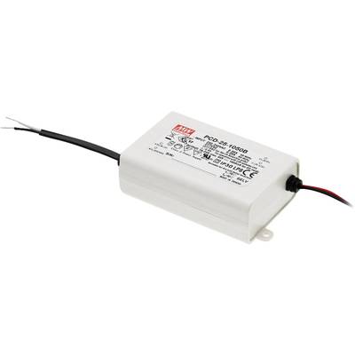 Externí LED driver se specifickými výkonovými parametry a připojovacími vodiči, vhodný pro použití v osvětlovacích aplikacích.