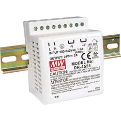 Síťový zdroj na DIN lištu Mean Well DR-4515, 1 x, 15 V/DC, 2.8 A, 42 W