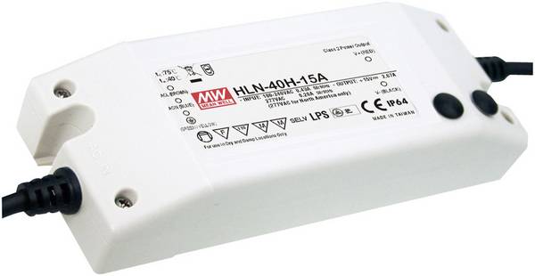 MEAN WELL HLN-40H-24A LED driver, napájecí zdroj pro LED  konstantní napětí, konstantní proud 40 W 1.67 A 14.4 - 24 V/DC stmívatelný, PFC spínací obvod , ochrana proti přepětí , schválení nábytku  1 ks