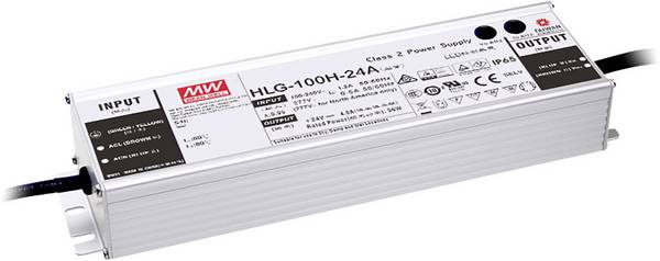 MEAN WELL HLG-100H-36B LED driver, napájecí zdroj pro LED  konstantní napětí, konstantní proud 95 W 2.65 A 18 - 36 V/DC stmívatelný, PFC spínací obvod , ochrana proti přepětí  1 ks
