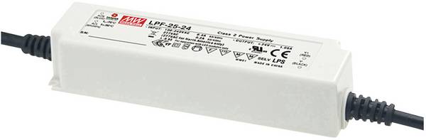 MEAN WELL LPF-25D-12 LED driver, napájecí zdroj pro LED  konstantní napětí, konstantní proud 25.2 W 2.1 A 6.6 - 12 V/DC stmívatelný, PFC spínací obvod , ochrana proti přepětí  1 ks