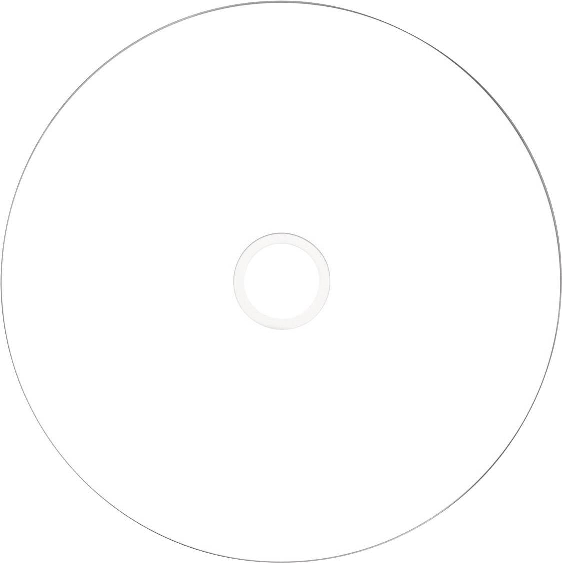 DVD disk s fotografií pláže; text popisuje rychlé schnutí, vysokou kvalitu tisku a prémiový povrch pro detaily.