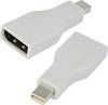 LogiLink CV0039 DisplayPort adaptér [1x zásuvka DisplayPort - 1x mini DisplayPort zástrčka] bílá pozlacené kontakty