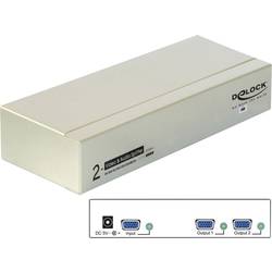 VGA splitter Delock 87654 s 2 portmi, sivá