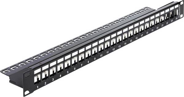 Delock 43277 24 portů síťový patch panel 483 mm (19") nevybavený specifikací 1 U vícebarevná neosazený