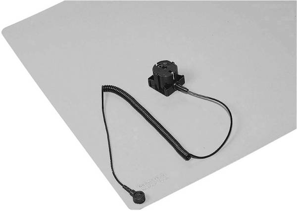 BERNSTEIN Tools for Electronics 9-367 sada ESD podložky na stůl  (d x š x v) 450 x 600 x 2.0 mm vč. zemnicí zástrčky