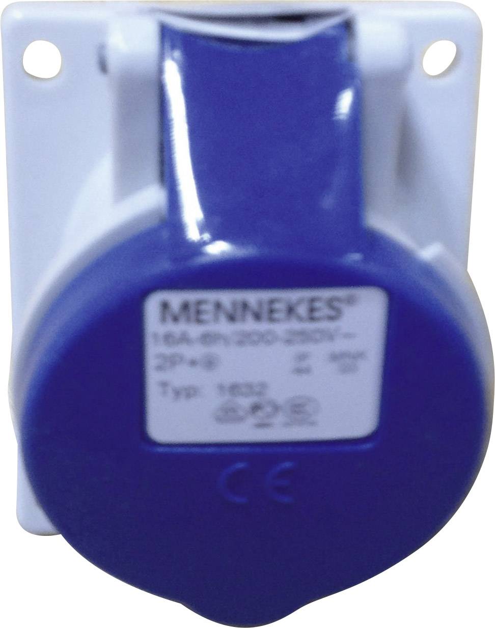 MENNEKES TwinContact 1632 CEE zásuvka na stěnu, 16 A, 3pólový, 230 V, 1 ks-1