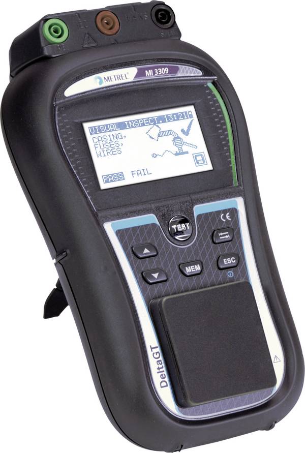 Metrel MI 3309 BT VDE tester, Kalibrováno dle (ISO), Norma VDE 0701-0702, 0404, 20992135, EN a DE menu