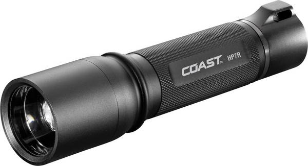 <br>  Coast<br>  HP7R<br>  140114<br>  LED<br>  kapesní svítilna<br>  <br>  napájeno akumulátorem<br>  300 lm<br>  33 h<br>  204 g<br>