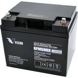Solárny akumulátor Vision Akkus FM-Serie 6FM50DX, 12 V, 50 Ah