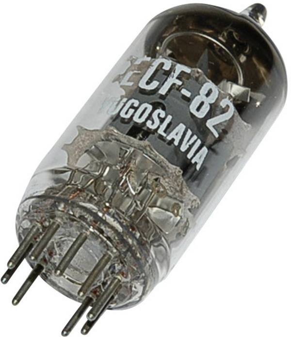BTB Vertrieb ECF 82 = 6 U 8 = 6 KD 8 = 6 EA 8 = 6 F 2 = 6 GH 8 elektronka  trioda - pentoda 150 V, 170 V 18 mA, 10 mA Pólů: 9 Typ patice: Noval Množství 1 ks
