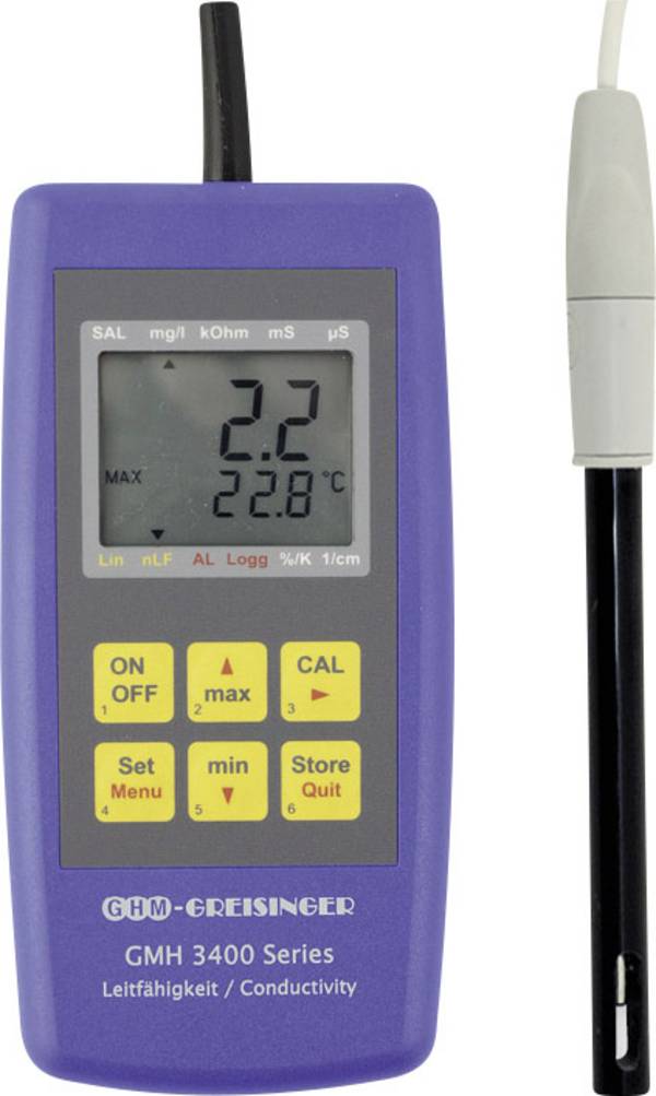 Greisinger GMH 3451 multifunkční měřicí přístroj  uvolněné částice (TDS) , vodivost , salinita, teplota