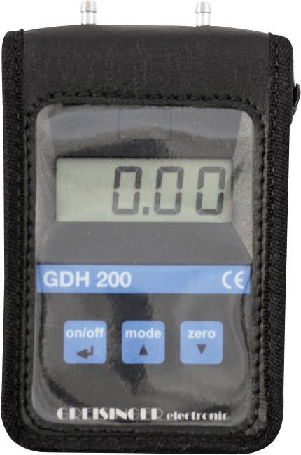 Digitální manometr v černém pouzdře zobrazuje na displeji '0,00'. Pod displejem jsou umístěny tlačítka 'zap/vyp', 'режим' a 'nula'.