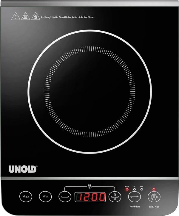 Unold Elegance 58105 indukční varná deska s funkcí rozpoznání nádoby, teplota varu, funkce časovače