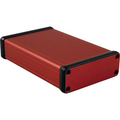 Externí černý box na pevný disk s černými hranami a šrouby po stranách, vhodný pro ochranu pevných disků.