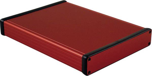 Hliníkové pouzdro 1455 Hammond Electronics 220 x 165 x 30.5 , červená