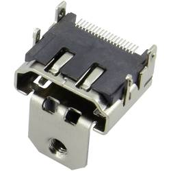 HDMI konektor Attend 206B-SEAN-R03 - zásuvka, vestavná horizontální, stříbrná, pozlacené kontakty, 1 ks