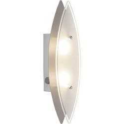 LED nástenné svetlo Brilliant ovalna G94327/13, 6 W, teplá biela, chróm