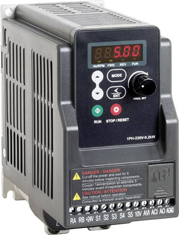 Peter Electronic frekvenční měnič   0.2 kW 1fázový 230 V