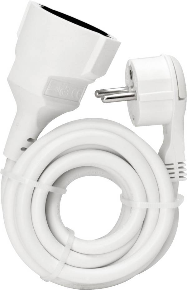 Kopp 143602080 napájecí prodlužovací kabel, bílá, 3.00 m