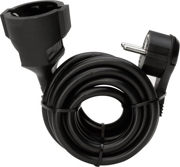 Kopp 143705086 napájecí prodlužovací kabel, černá, 5.00 m