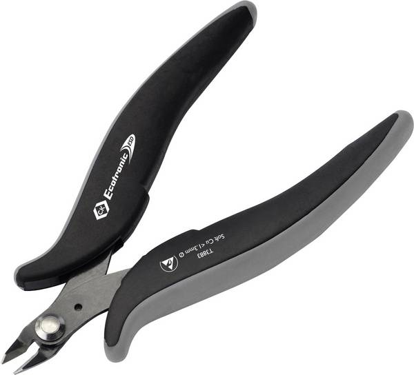 C.K Ecotronic T3883 ESD kleště na plošné spoje  bez fazety  132 mm